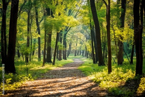 Serene forest path