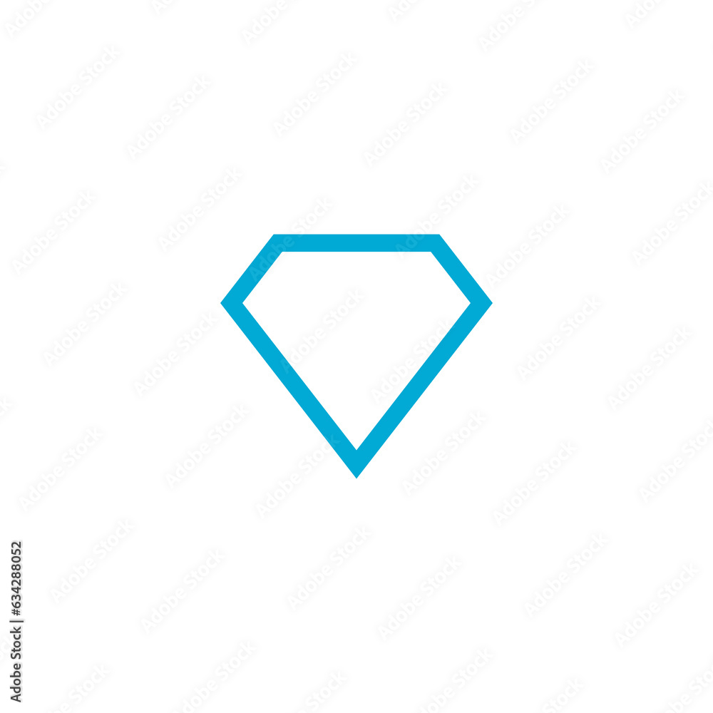 Diamond icon isolated on transparent background Diamond icon isolated on transparent background