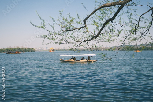 boat on the lake