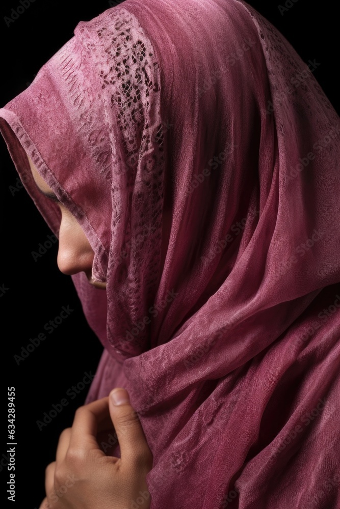 studio shot of an unrecognizable female wearing a hijab studio shot of an unrecognizable female wearing a hijab