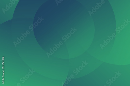 Abstract green geometric with circles vector background 