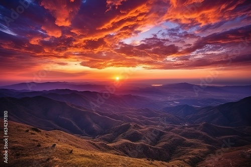 Sunset over the Mountains © mindscapephotos