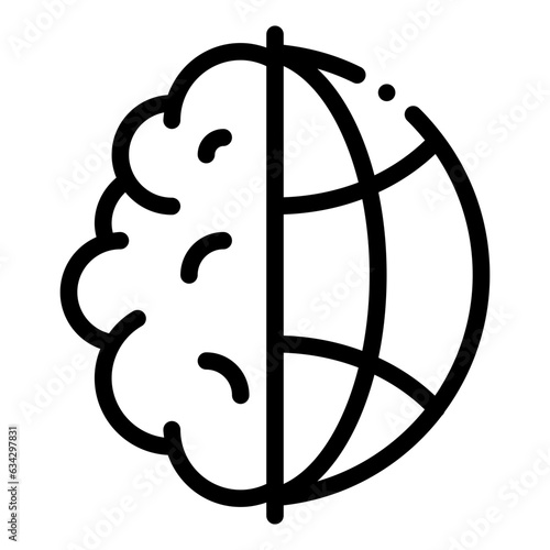 brain computing icon