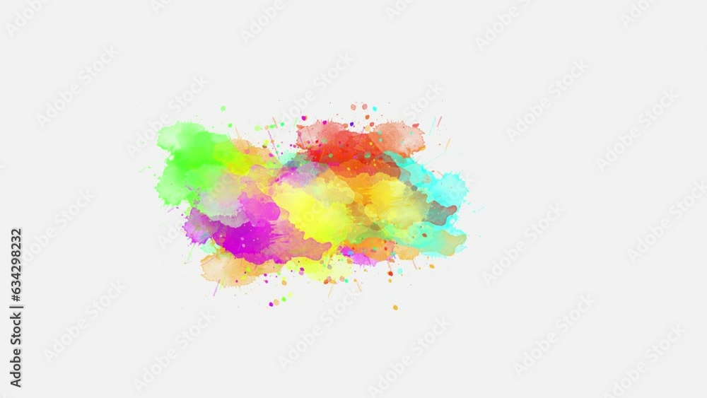 Abstract ink Brush Stroke reveal animatin in slowmotion Abstract ink Brush Stroke reveal animatin in slowmotion