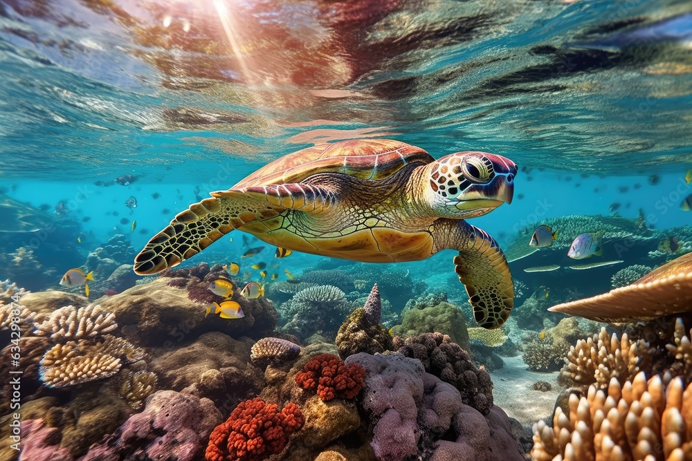 Fototapeta premium Colorful Underwater World