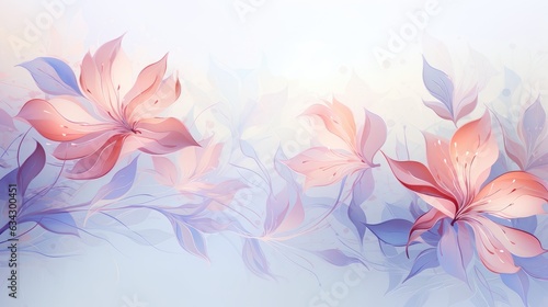 Gentle Abstract Floral Background