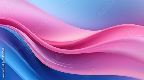 Pink and Blue Silky Waves Background