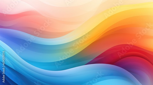 Rainbow Wave Background
