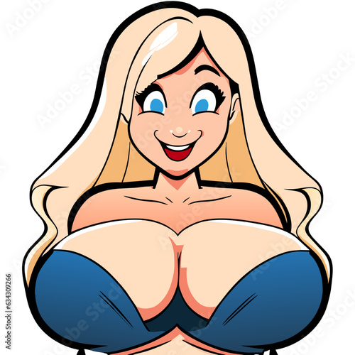 beautiful woman in blue lingerie