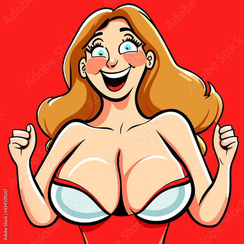 smiling woman in bikini