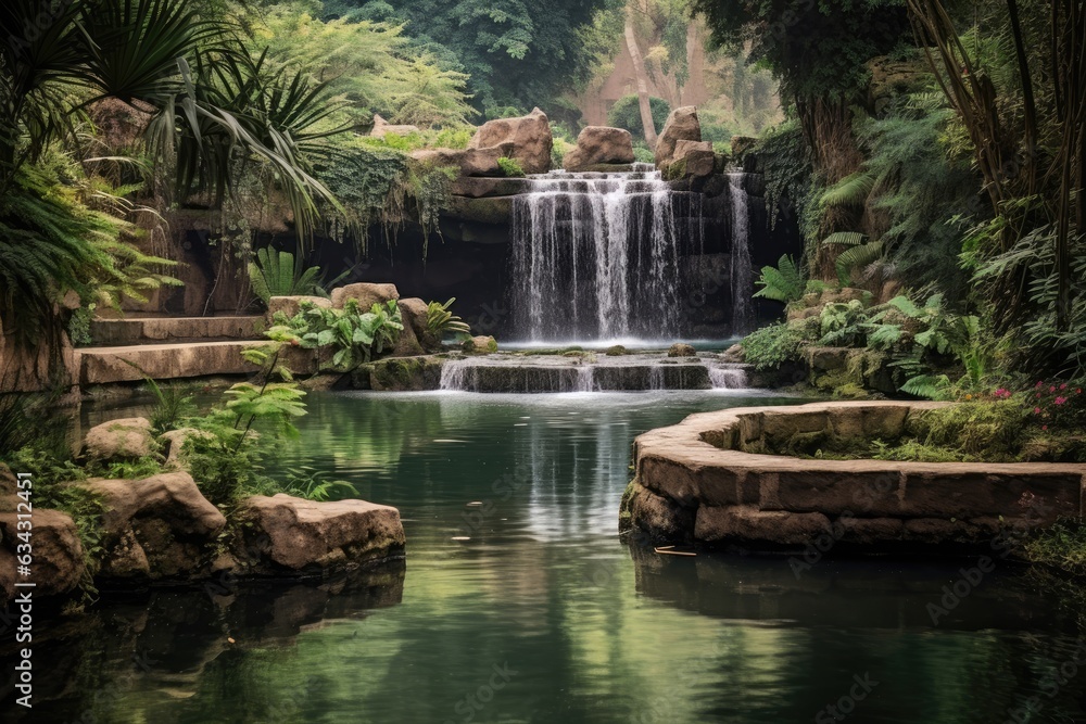 Naklejka premium Waterfall Oasis