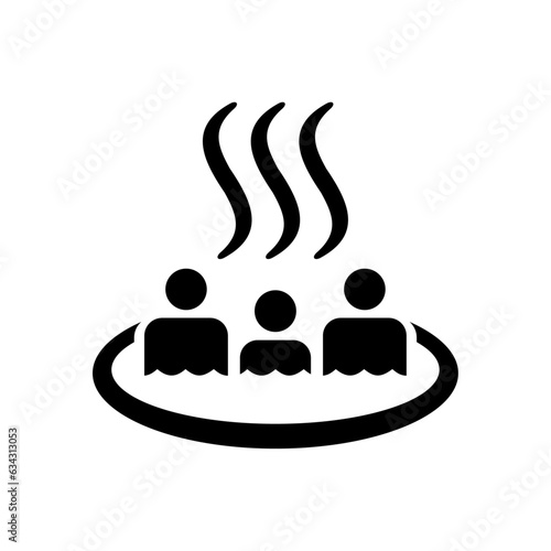 ISO 7001 TC 013: Hot spring or Hot tub sign