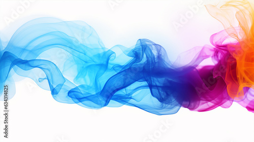 Multi-color smoke explosion chaotic art background