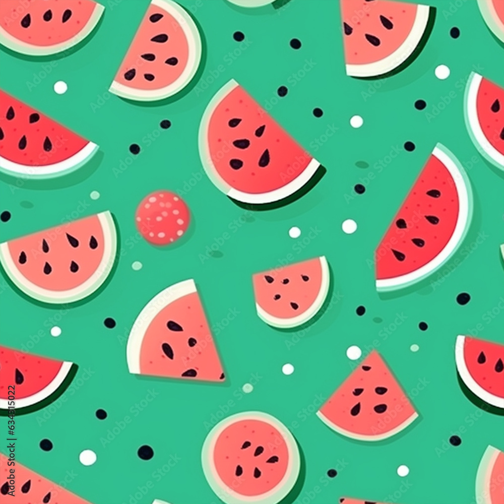 seamless pattern with watermelon seamless pattern with watermelon