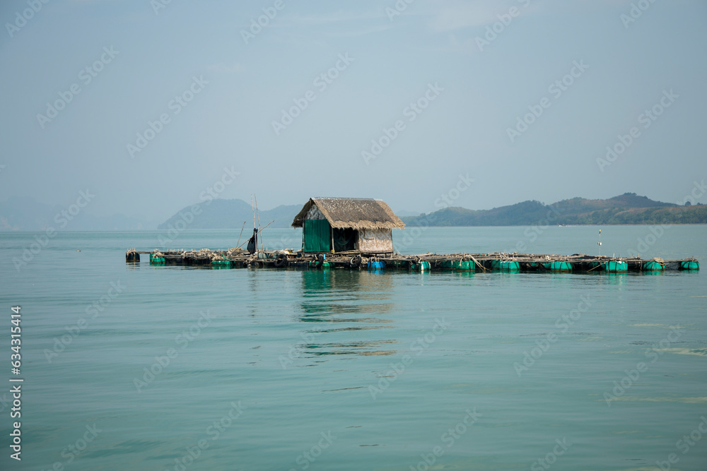 Lobster farm on the island of Ko Yao in southern Thailand.
