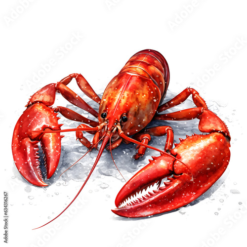 crayfish on white Generated with AI