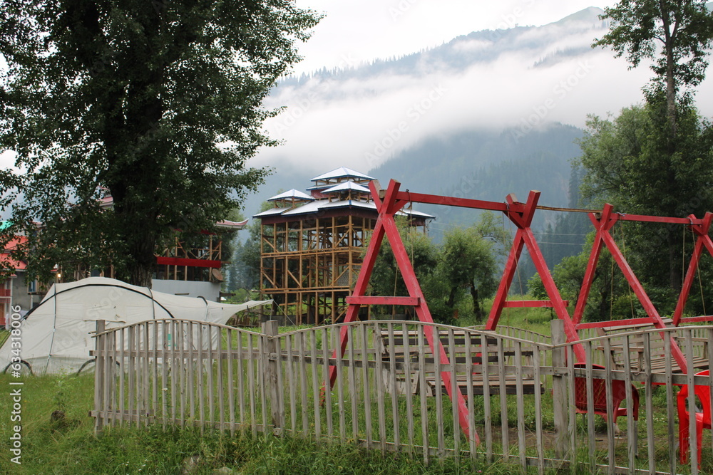 Scenic view of the natural beauty of Tao Butt, Neelum Valley, Kashmir. Tao Butt is famous for its lush green trees and natural beauty. Scenic view of the natural beauty of Tao Butt, Neelum Valley, Kashmir. Tao Butt is famous for its lush green trees and natural beauty.