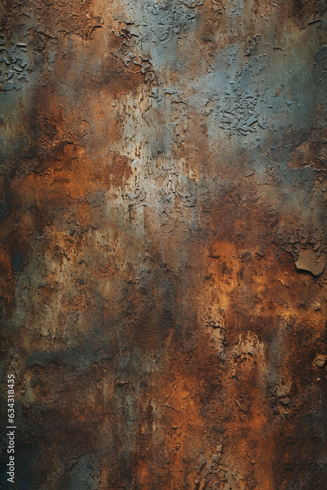 Dirt and rusty metal gate, wall texture background