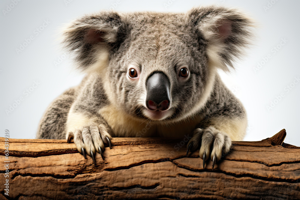 Naklejka premium coala isolated on white background Generative AI