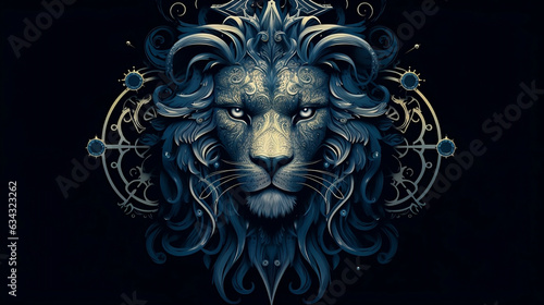 Leo Zodiac Sign  Astrological Artistry and Zodiac Illustration