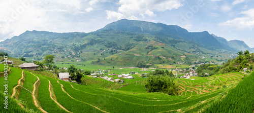 countryside view of sapa valley, vietnam