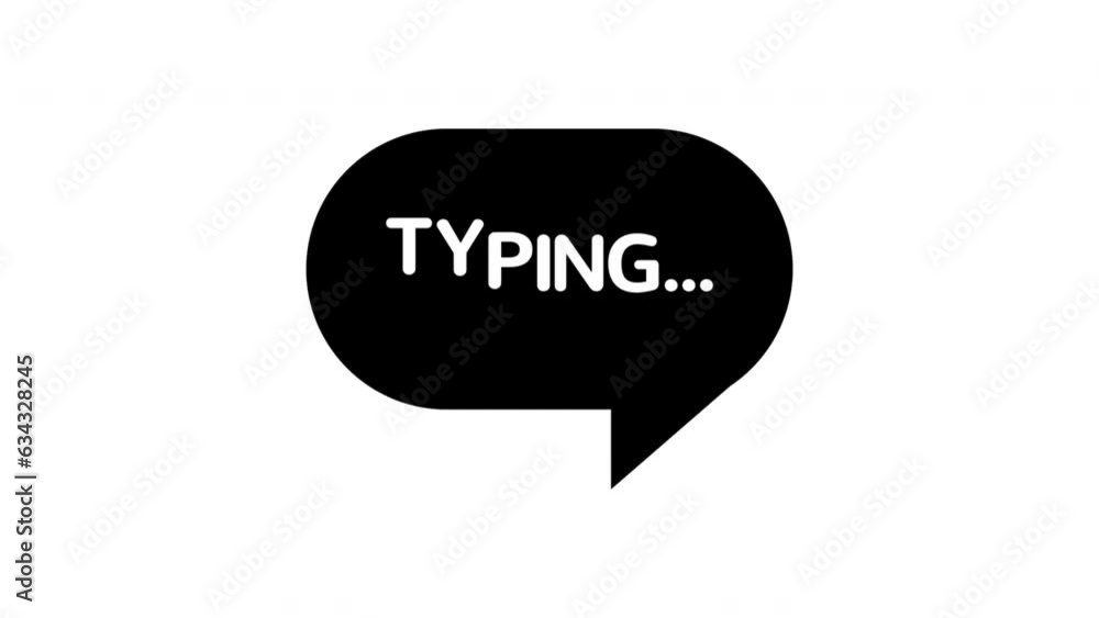 Speech bubble animation icon, alpha channel included. Speech bubble animation icon, alpha channel included.