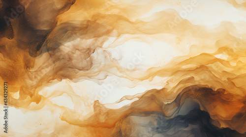 abstract watercolor background with clouds. Generative Ai. 