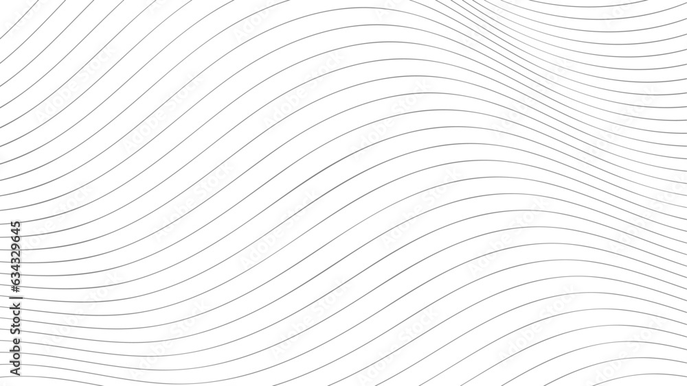 Minimal abstract geometric pattern with wavy thin lines. Optical illusion vector template Minimal abstract geometric pattern with wavy thin lines. Optical illusion vector template