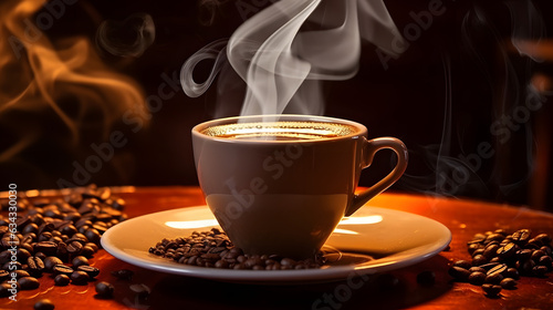 Hot fresh coffee