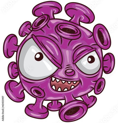 illustration elements cartoon virus