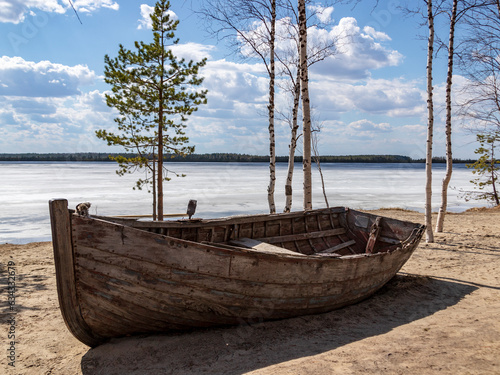 boat on the lake