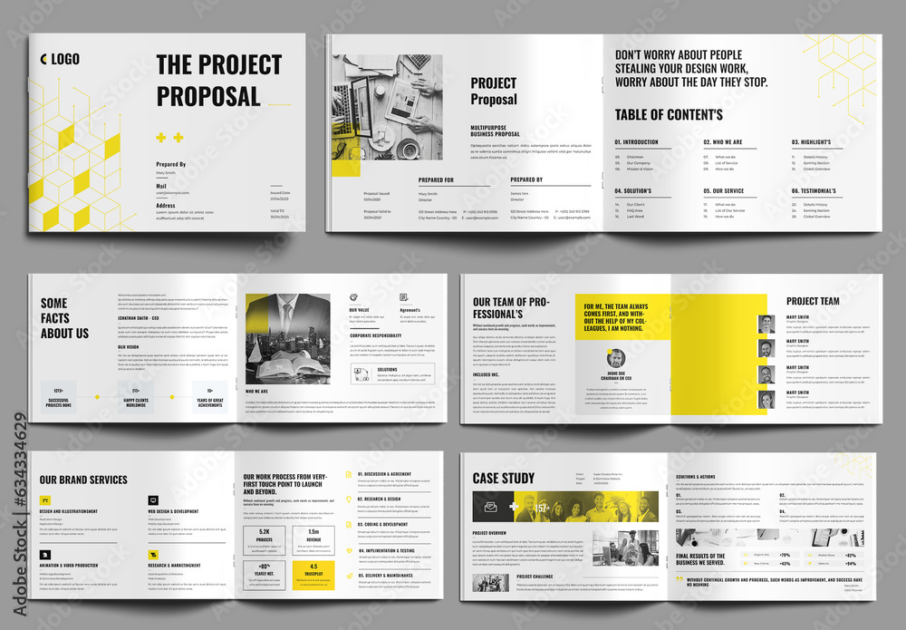 Proposal Stock Project Proposal Stock Template | Adobe Stock