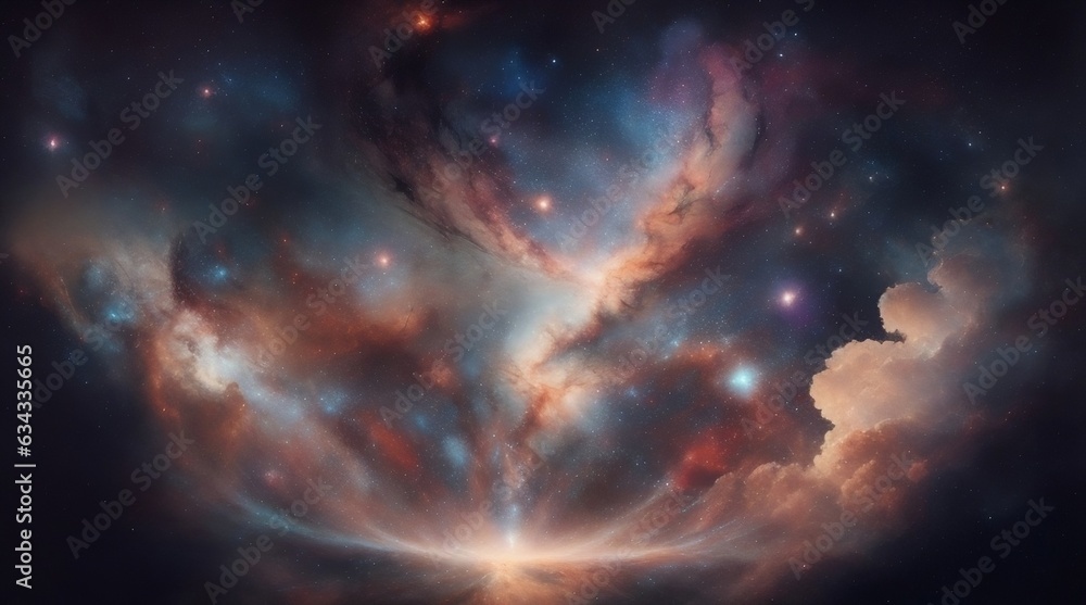 Naklejka premium Cosmic Collage