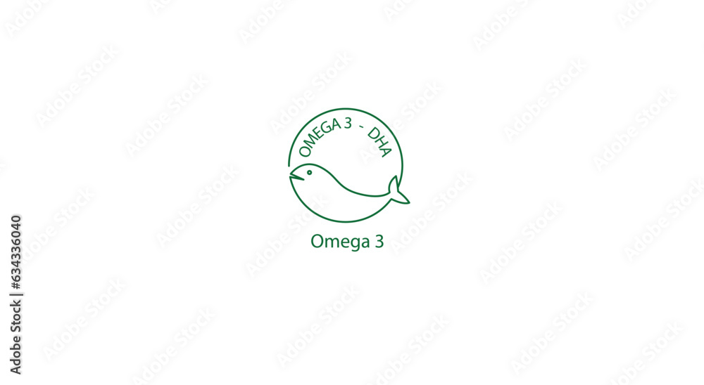 omega 3 icon vector illustration omega 3 icon vector illustration