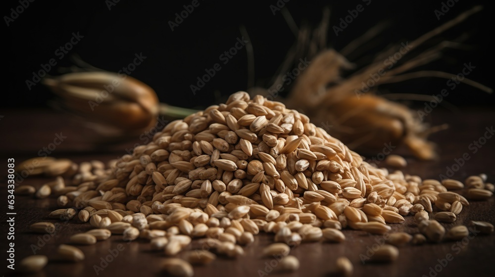 Obraz premium Fuel Your Body with Nature's Protein Powerhouse: Wheat, a Great Source of Plant-Based Protein