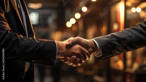 Handshake concept symbolizing agreement after an important business deal.