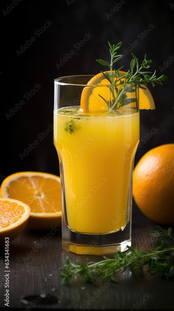 Zesty Citrus Burst Glass of Fresh Orange and Ginger Juice, an Energizing Blend of Vibrant Flavors Zesty Citrus Burst Glass of Fresh Orange and Ginger Juice, an Energizing Blend of Vibrant Flavors
