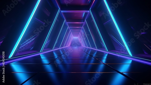 Abstract High Technology Background. Created With Generative AI Technology