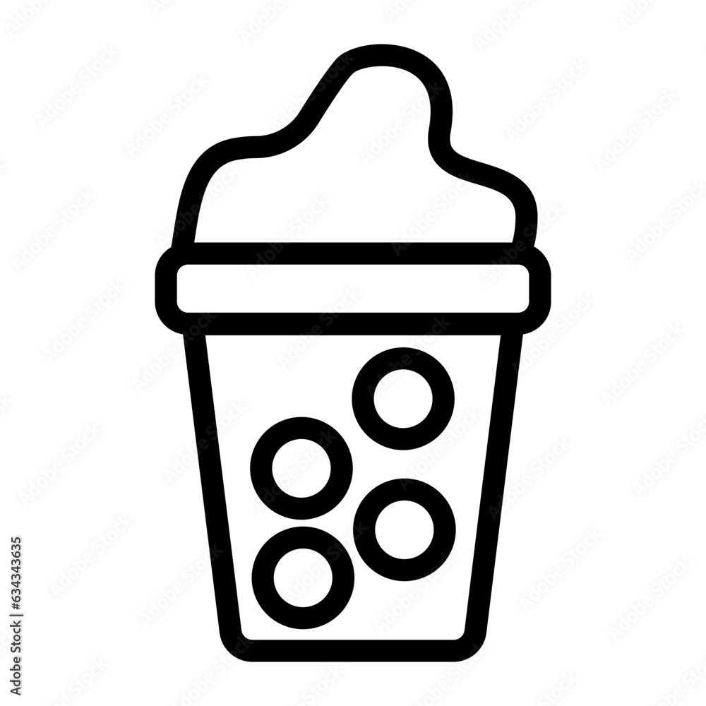 bubble tea with ice cream bubble tea with ice cream
