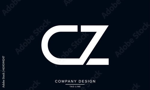 CZ, ZC, Abstract Letters Logo Monogram