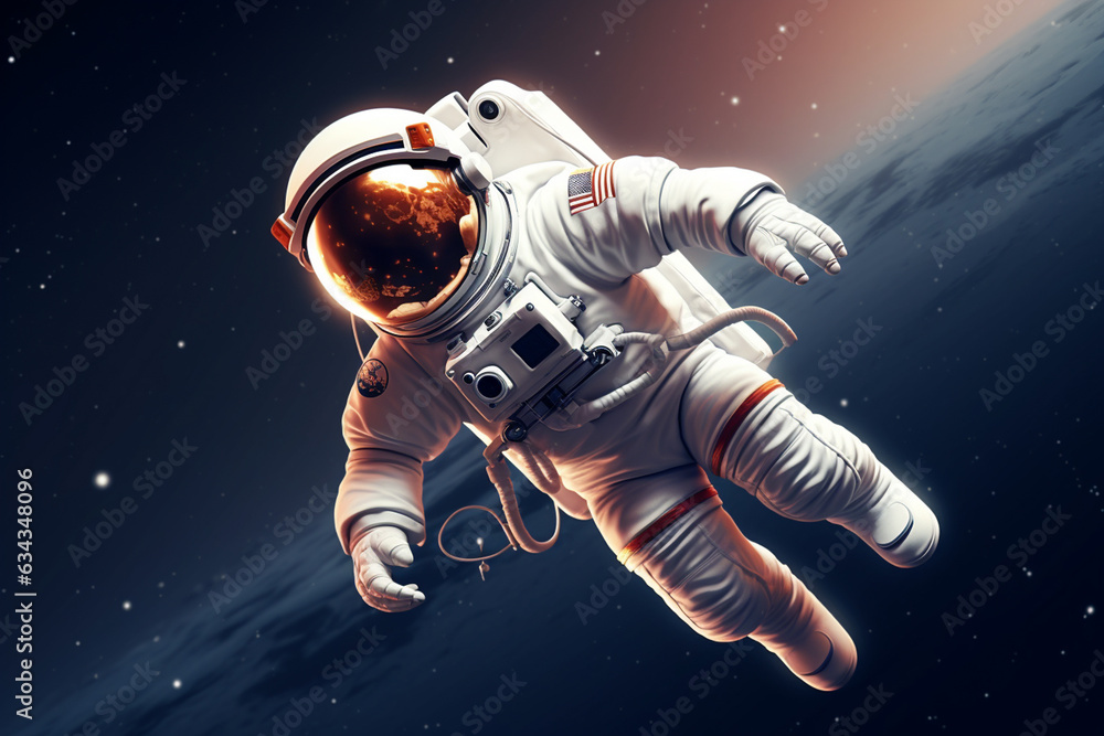 Fototapeta premium astronaut in space
