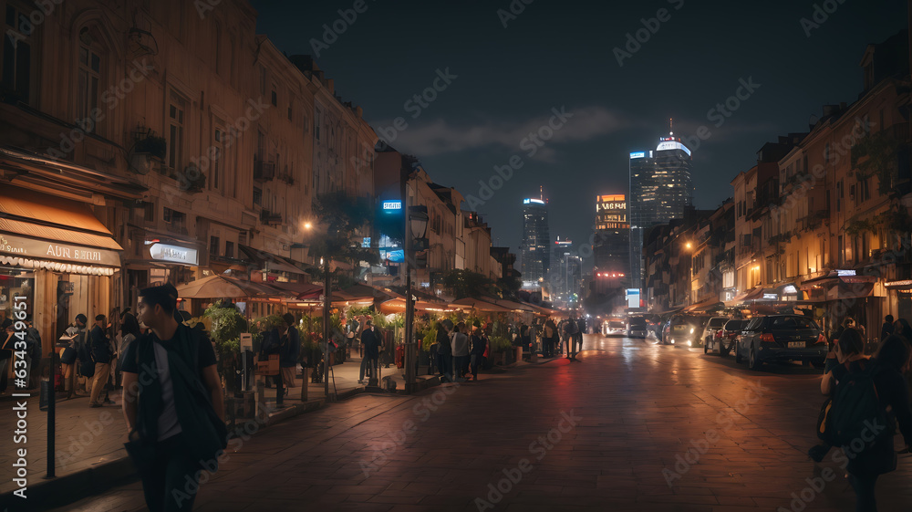 Fototapeta premium night in the city