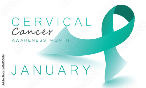 Cervical Cancer awareness month. background, banner, card, poster, template. Vector illustration.