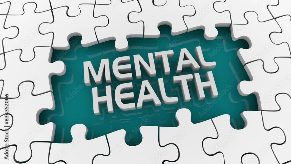 Mental Health Puzzle Wellness Wellbeing Care Therapy Help 3d Animation Mental Health Puzzle Wellness Wellbeing Care Therapy Help 3d Animation
