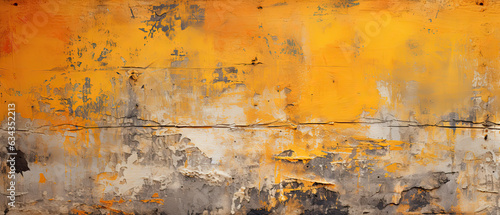 Fondo de tablon de madera desconchado y envejecido de tonos naranjas y beiges .ilustracion de ia generativa