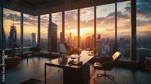 modern business office at business skyscrapers district. © ANEK