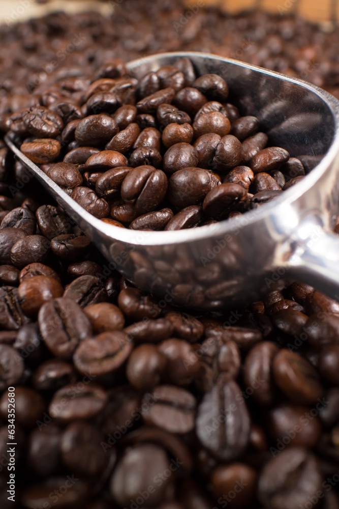 coffee beans in the spoon coffee beans in the spoon