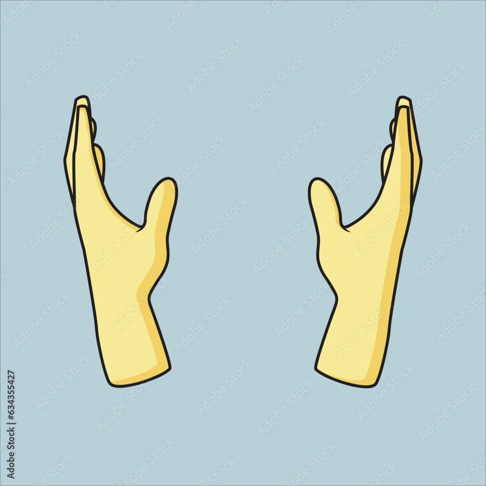 A simple saving hand design vector A simple saving hand design vector