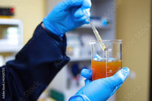 Hands of laboratory assista...