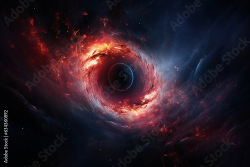 Cosmic scenery with a black hole